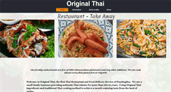 Desktop Screenshot of originalthai.co.uk